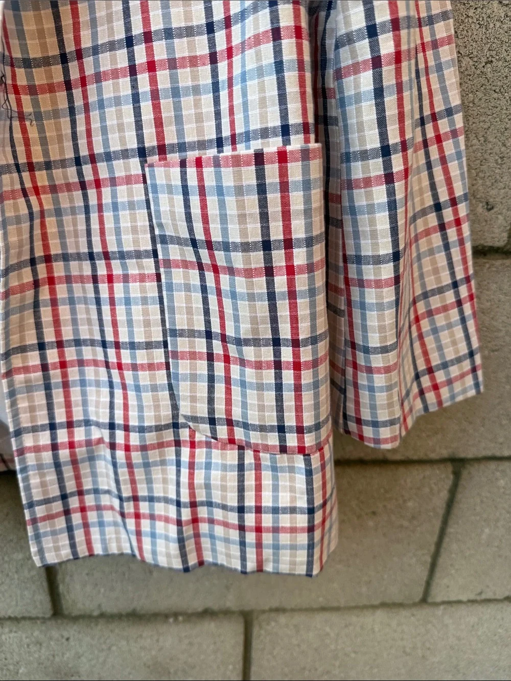 N/A lightweight plaid